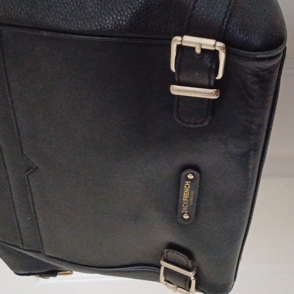 Jack French London Pebbled Leather Double Handle Zip Top Bag - Picture 5 of 12